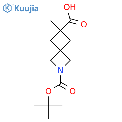 2-[(tert-Butoxy)carbonyl]-6-methyl-2-azaspiro[3.3]heptane-6-carboxylic acid structure
