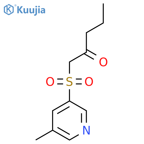 1-(5-methylpyridin-3-yl)sulfonylpentan-2-one structure