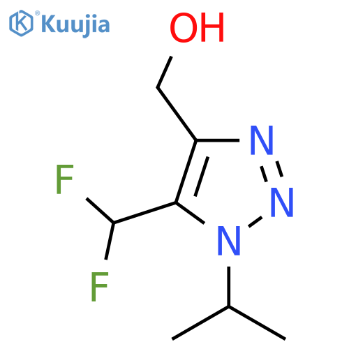 5-(difluoromethyl)-1-(propan-2-yl)-1H-1,2,3-triazol-4-ylmethanol structure
