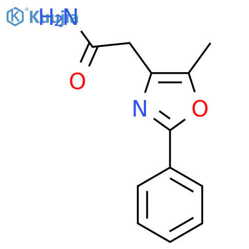 2-(5-methyl-2-phenyl-1,3-oxazol-4-yl)acetamide structure