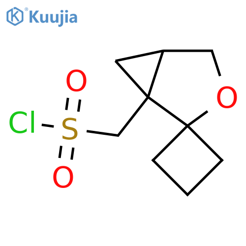 rac-[(1R,5R)-3-oxaspiro[bicyclo[3.1.0]hexane-2,1'-cyclobutane]-1-yl]methanesulfonyl chloride, cis structure
