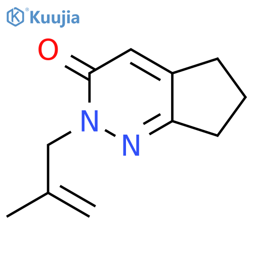 2-(2-methylprop-2-en-1-yl)-2H,3H,5H,6H,7H-cyclopenta[c]pyridazin-3-one structure