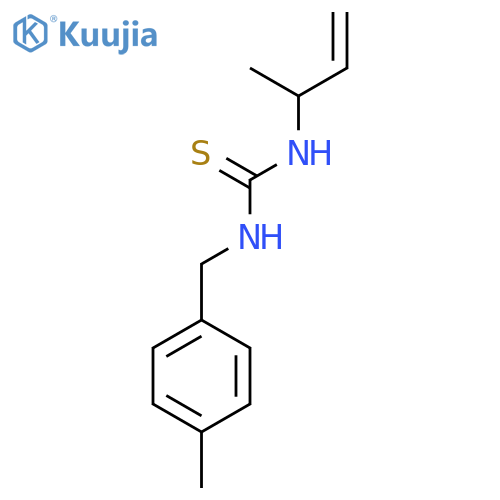 3-(but-3-en-2-yl)-1-(4-methylphenyl)methylthiourea structure