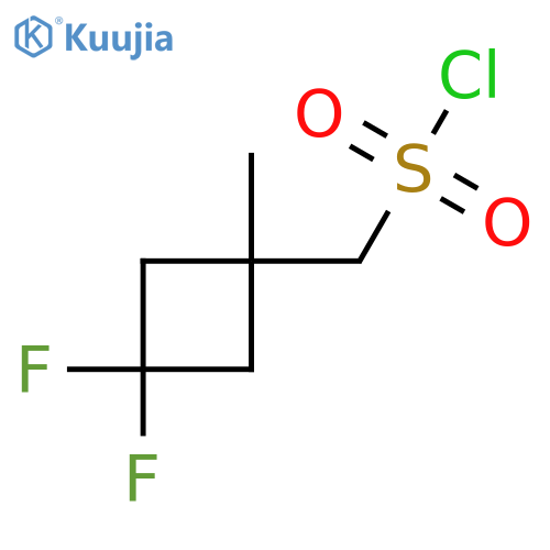 (3,3-Difluoro-1-methylcyclobutyl)methanesulfonyl chloride structure