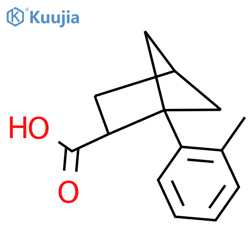 1-(2-methylphenyl)bicyclo2.1.1hexane-2-carboxylic acid structure
