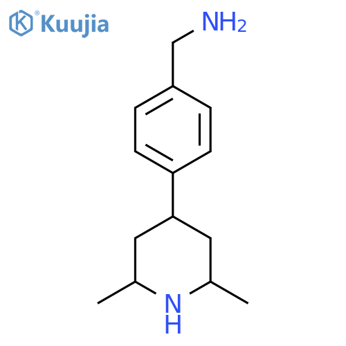 4-(2,6-dimethylpiperidin-4-yl)phenylmethanamine structure