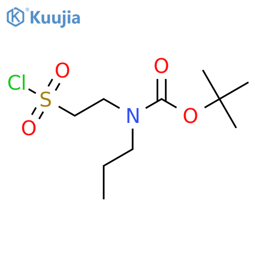 tert-butyl N-2-(chlorosulfonyl)ethyl-N-propylcarbamate structure
