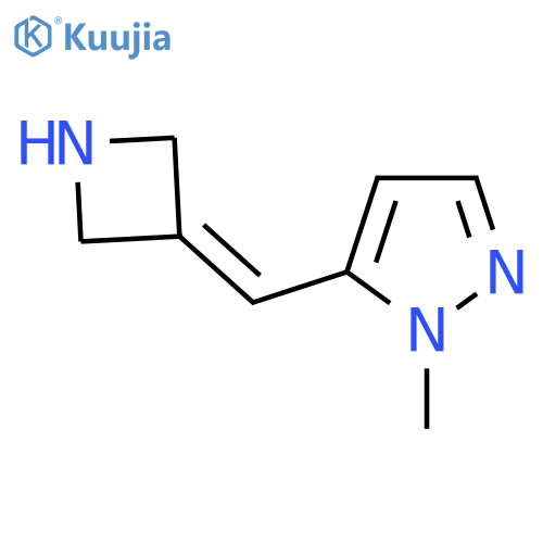 5-(azetidin-3-ylidene)methyl-1-methyl-1H-pyrazole structure
