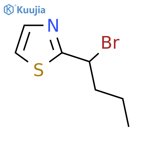 2-(1-bromobutyl)-1,3-thiazole structure