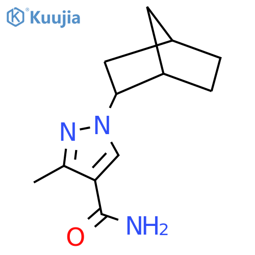 1-{bicyclo2.2.1heptan-2-yl}-3-methyl-1H-pyrazole-4-carboxamide structure