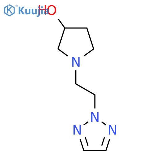 1-[2-(2H-1,2,3-triazol-2-yl)ethyl]pyrrolidin-3-ol structure