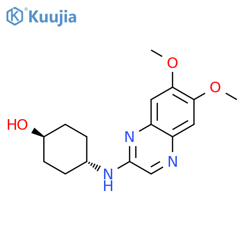 4-(6,7-Dimethoxy-quinoxalin-2-ylamino)-cyclohexanol structure