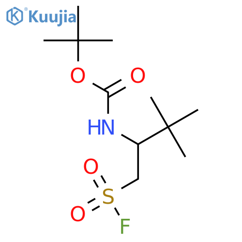 tert-butyl N-1-(fluorosulfonyl)-3,3-dimethylbutan-2-ylcarbamate structure