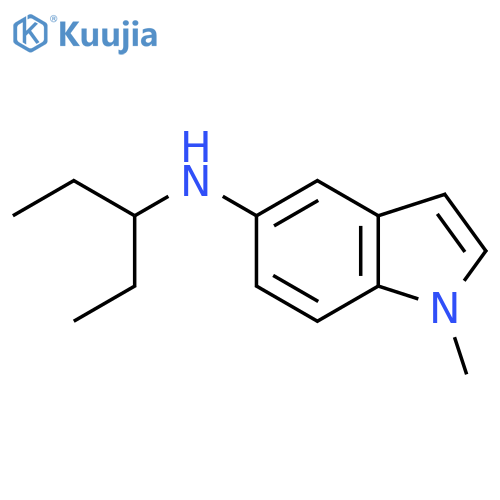 1-methyl-N-(pentan-3-yl)-1H-indol-5-amine structure