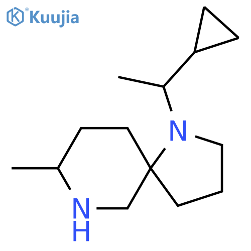 1-(1-cyclopropylethyl)-8-methyl-1,7-diazaspiro4.5decane structure
