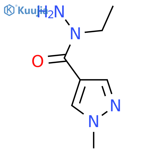 N-ethyl-1-methyl-1H-pyrazole-4-carbohydrazide structure