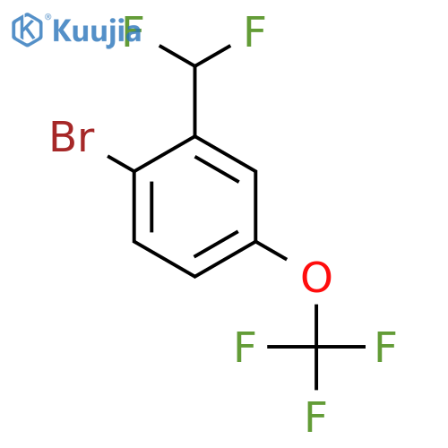 1-Bromo-2-(difluoromethyl)-4-(trifluoromethoxy)benzene structure