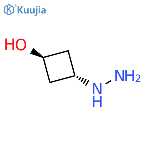 trans3-Hydrazino-cyclobutanol structure