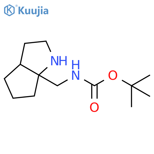 tert-butyl N-({octahydrocyclopentabpyrrol-6a-yl}methyl)carbamate structure