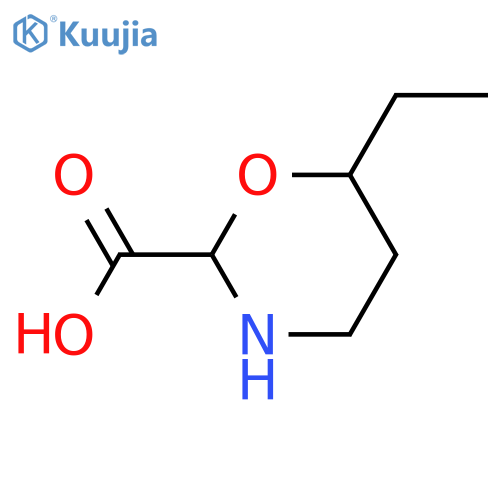 6-ethyl-1,3-oxazinane-2-carboxylic acid structure