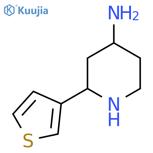 2-(thiophen-3-yl)piperidin-4-amine structure