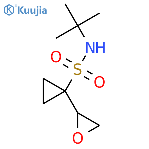 N-tert-butyl-1-(oxiran-2-yl)cyclopropane-1-sulfonamide structure