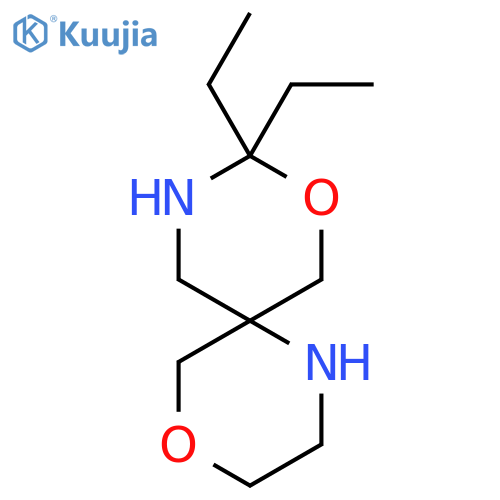 9,9-diethyl-4,8-dioxa-1,10-diazaspiro5.5undecane structure