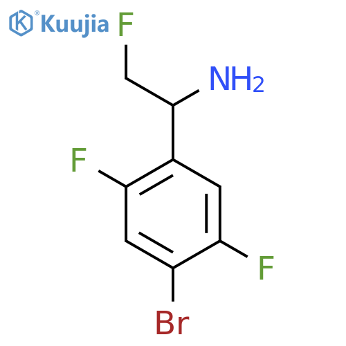 1-(4-bromo-2,5-difluorophenyl)-2-fluoroethan-1-amine structure