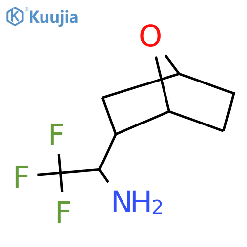 2,2,2-trifluoro-1-{7-oxabicyclo2.2.1heptan-2-yl}ethan-1-amine structure