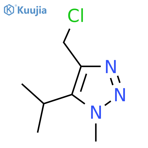 4-(chloromethyl)-1-methyl-5-(propan-2-yl)-1H-1,2,3-triazole structure