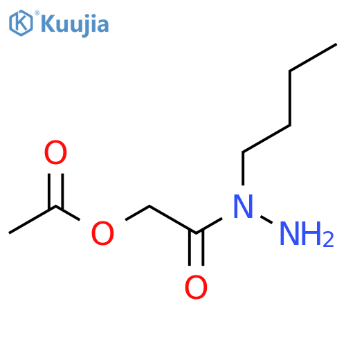 (N-butylhydrazinecarbonyl)methyl acetate structure