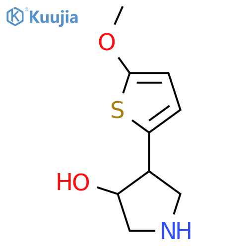 4-(5-methoxythiophen-2-yl)pyrrolidin-3-ol structure