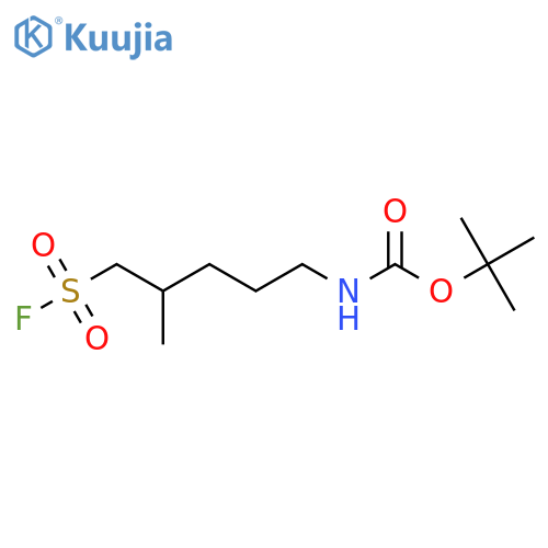 tert-butyl N-5-(fluorosulfonyl)-4-methylpentylcarbamate structure