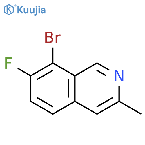 8-bromo-7-fluoro-3-methylisoquinoline structure