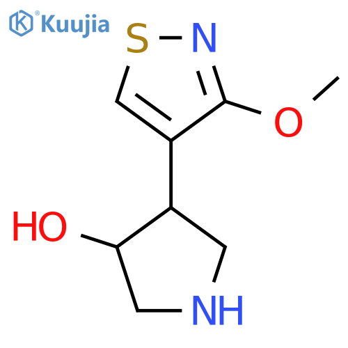 4-(3-Methoxy-1,2-thiazol-4-yl)pyrrolidin-3-ol structure