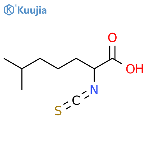 2-isothiocyanato-6-methylheptanoic acid structure
