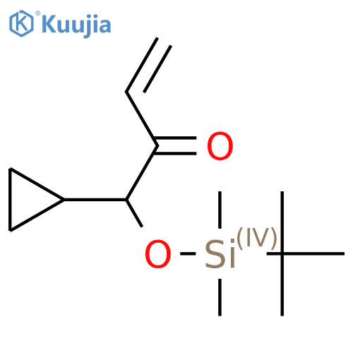 1-(tert-butyldimethylsilyl)oxy-1-cyclopropylbut-3-en-2-one structure
