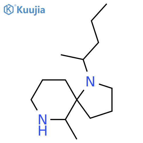 6-methyl-1-(pentan-2-yl)-1,7-diazaspiro4.5decane structure