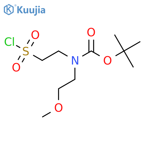 tert-butyl N-2-(chlorosulfonyl)ethyl-N-(2-methoxyethyl)carbamate structure