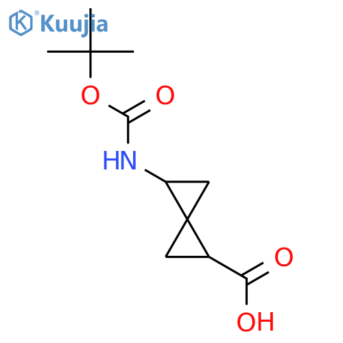 2-[(2-Methylpropan-2-yl)oxycarbonylamino]spiro[2.2]pentane-5-carboxylic acid structure