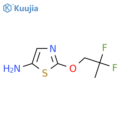 2-(2,2-difluoropropoxy)-1,3-thiazol-5-amine structure