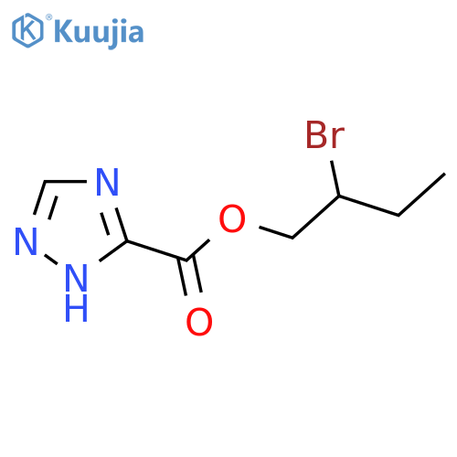 2-bromobutyl 1H-1,2,4-triazole-3-carboxylate structure