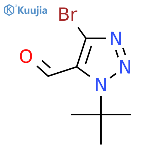 4-bromo-1-tert-butyl-1H-1,2,3-triazole-5-carbaldehyde structure
