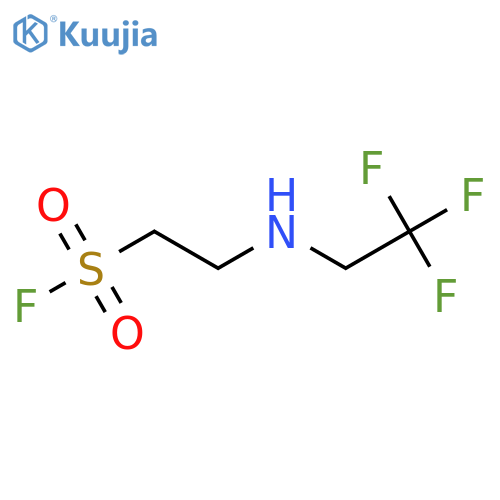 2-(2,2,2-trifluoroethyl)aminoethane-1-sulfonyl fluoride structure