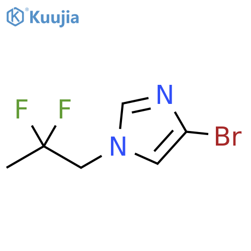 4-bromo-1-(2,2-difluoropropyl)-1H-imidazole structure