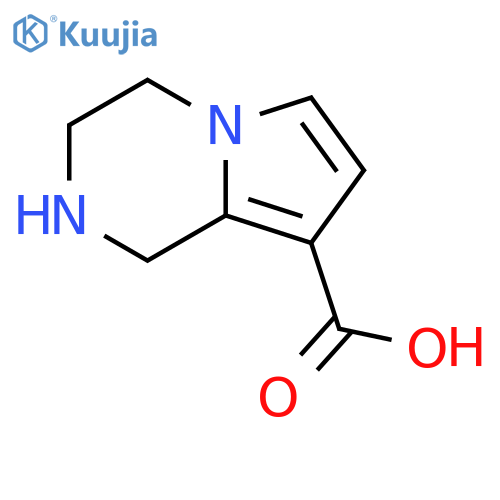 1H,2H,3H,4H-pyrrolo1,2-apyrazine-8-carboxylic acid structure