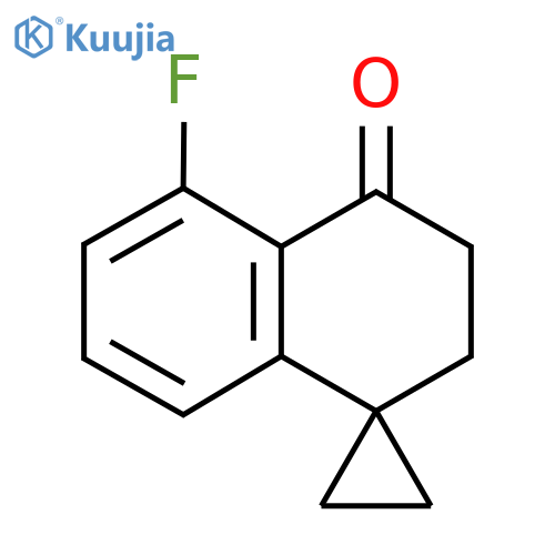 5'-fluoro-3',4'-dihydro-2'H-spirocyclopropane-1,1'-naphthalene-4'-one structure