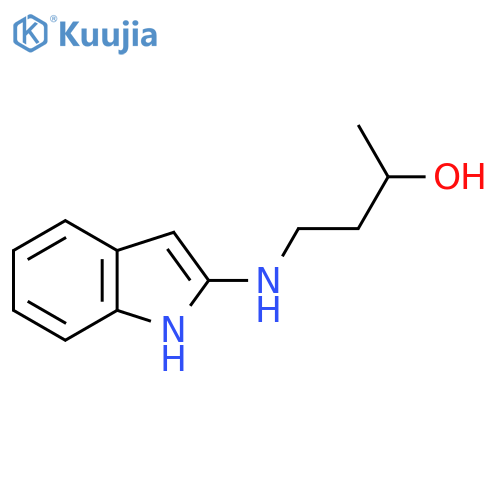 4-(1H-indol-2-yl)aminobutan-2-ol structure