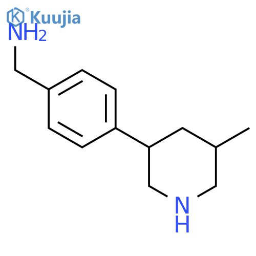 4-(5-methylpiperidin-3-yl)phenylmethanamine structure