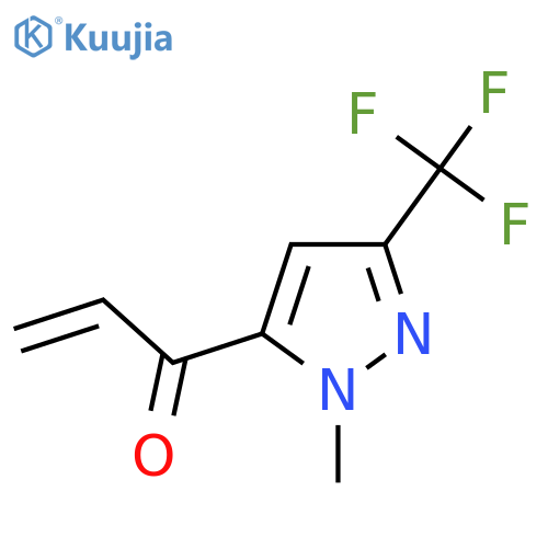 1-1-methyl-3-(trifluoromethyl)-1H-pyrazol-5-ylprop-2-en-1-one structure